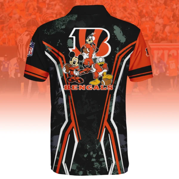 Cincinnati Bengals x Disney 3D Polo Shirt Custom Name