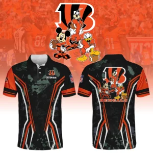 Cincinnati Bengals x Disney 3D Polo Shirt Custom Name