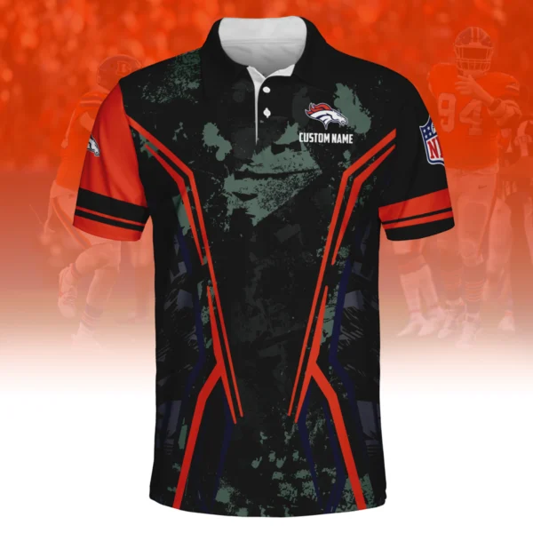 Denver Broncos x Disney 3D Polo Shirt Custom Name