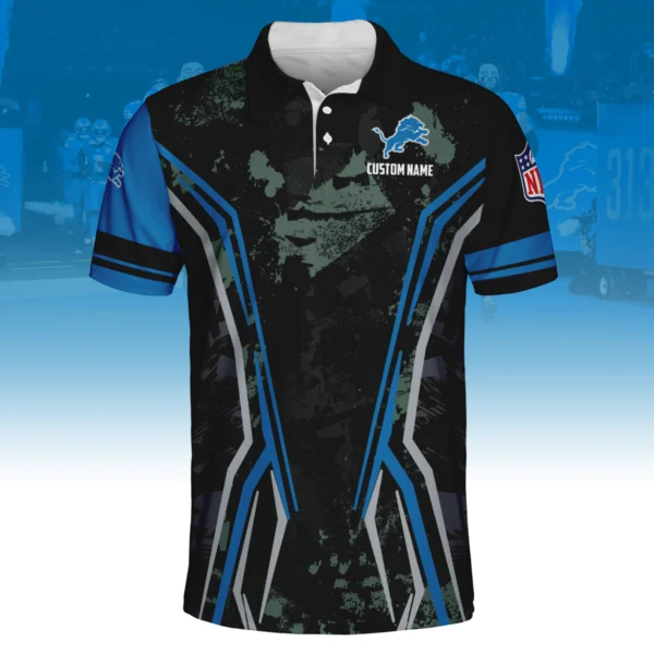 Detroit Lions x Disney 3D Polo Shirt Custom Name