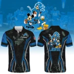 Detroit Lions x Disney 3D Polo Shirt Custom Name