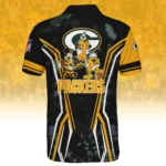 Green Bay Packers x Disney 3D Polo Shirt Custom Name