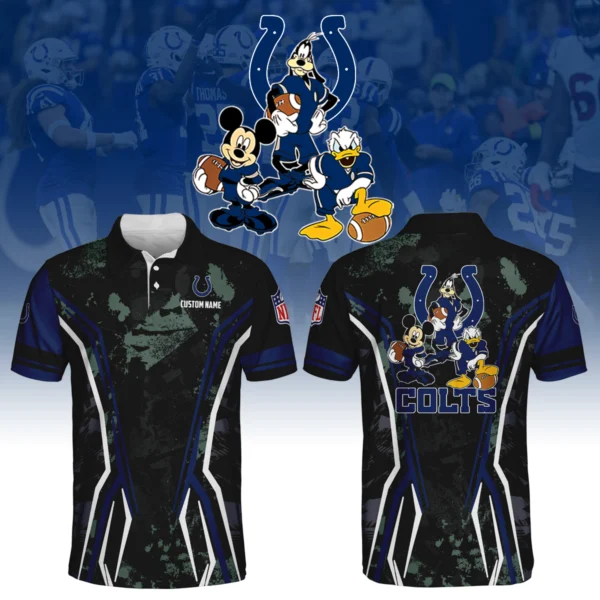 Indianapolis Colts x Disney 3D Polo Shirt Custom Name