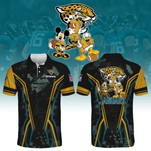 Jacksonville Jaguars x Disney 3D Polo Shirt Custom Name