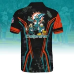 Miami Dolphins x Disney 3D Polo Shirt Custom Name