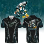 Philadelphia Eagles x Disney 3D Polo Shirt Custom Name