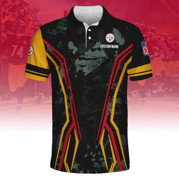 Pittsburgh Steelers x Disney 3D Polo Shirt Custom Name