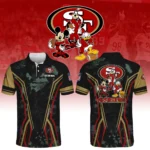 San Francisco 49ers x Disney 3D Polo Shirt Custom Name