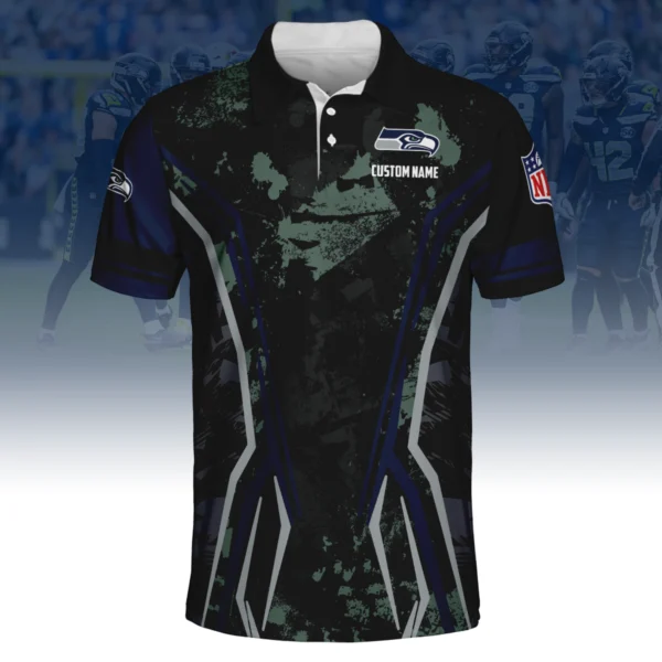 Seattle Seahawks x Disney 3D Polo Shirt Custom Name