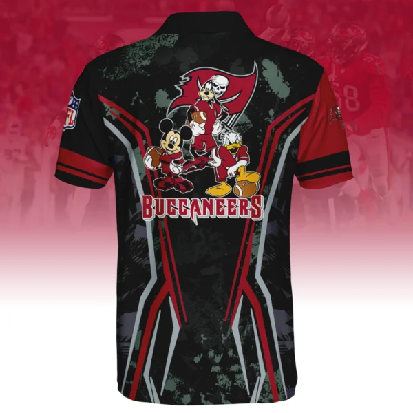 Tampa Bay Buccaneers x Disney 3D Polo Shirt Custom Name
