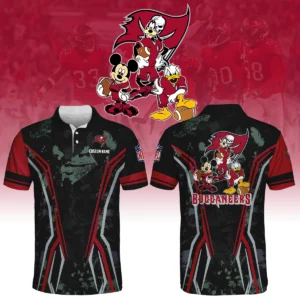 Tampa Bay Buccaneers x Disney 3D Polo Shirt Custom Name