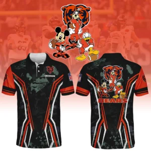 Chicago Bears x Disney 3D Polo Shirt Custom Name