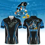 Carolina Panthers x Disney 3D Polo Shirt Custom Name