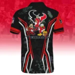 Houston Texans x Disney 3D Polo Shirt Custom Name