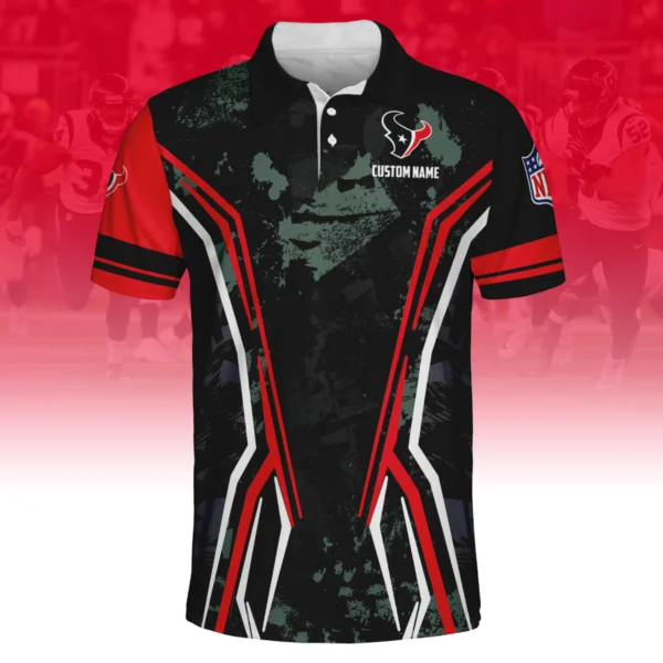 Houston Texans x Disney 3D Polo Shirt Custom Name