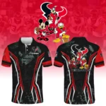 Houston Texans x Disney 3D Polo Shirt Custom Name