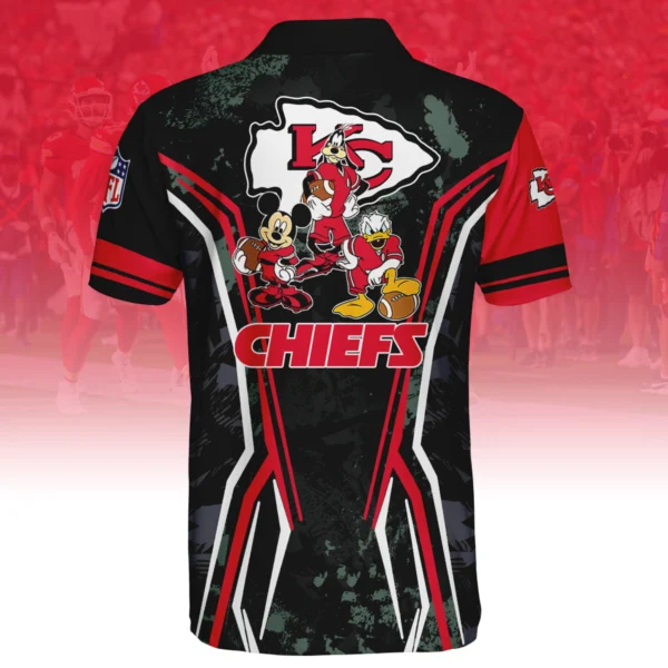 Kansas City Chiefs x Disney 3D Polo Shirt Custom Name