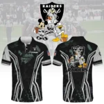Las Vegas Raiders x Disney 3D Polo Shirt Custom Name