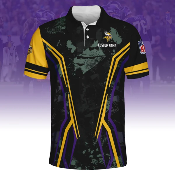Minnesota Vikings x Disney 3D Polo Shirt Custom Name