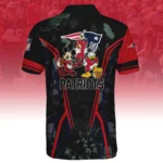 New England Patriots x Disney 3D Polo Shirt Custom Name