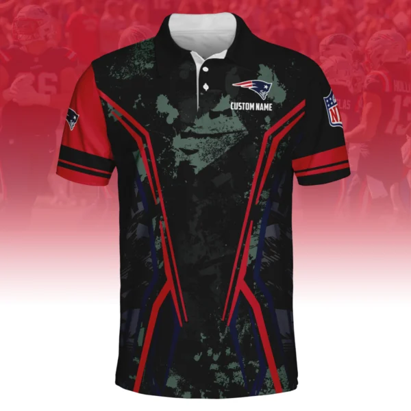 New England Patriots x Disney 3D Polo Shirt Custom Name