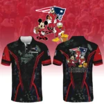 New England Patriots x Disney 3D Polo Shirt Custom Name