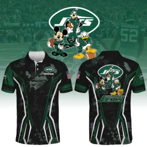 New York Jets x Disney 3D Polo Shirt Custom Name