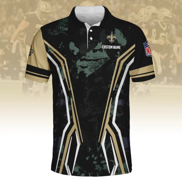 New Orleans Saints x Disney 3D Polo Shirt Custom Name