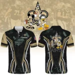 New Orleans Saints x Disney 3D Polo Shirt Custom Name