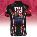 New York Giants x Disney 3D Polo Shirt Custom Name