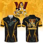 Washington Commanders x Disney 3D Polo Shirt Custom Name