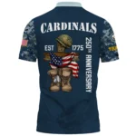 Arizona Cardinals x US Navy 250th Anniversary 3D Polo Shirt Custom Your Name