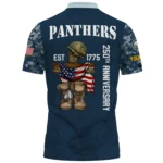 Carolina Panthers x US Navy 250th Anniversary 3D Polo Shirt Custom Your Name