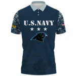 Carolina Panthers x US Navy 250th Anniversary 3D Polo Shirt Custom Your Name