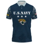 Jacksonville Jaguars x US Navy 250th Anniversary 3D Polo Shirt Custom Your Name