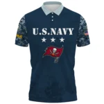 Tampa Bay Buccaneers x US Navy 250th Anniversary 3D Polo Shirt Custom Your Name