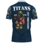 Tennessee Titans x US Navy 250th Anniversary 3D Polo Shirt Custom Your Name