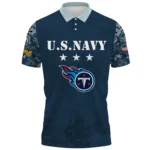 Tennessee Titans x US Navy 250th Anniversary 3D Polo Shirt Custom Your Name