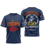 Kansas City Chiefs x US Marines 250th Birthday Semper Fidelis 3D T-Shirt
