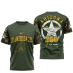 Arizona Diamondbacks x U.S. Army 250th Birthday 3D T-Shirt
