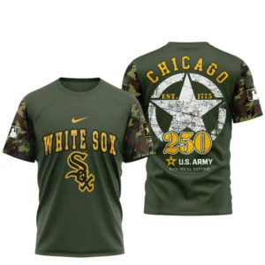 Chicago White Sox x U.S. Army 250th Birthday 3D T-Shirt