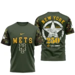 New York Mets x U.S. Army 250th Birthday 3D T-Shirt