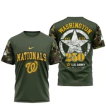 Washington Nationals x U.S. Army 250th Birthday 3D T-Shirt