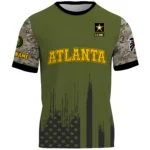 Atlanta Falcons x U.S. Army 250th Celebration Night Game 3D T-Shirt Limited 2026 Custom Your Name