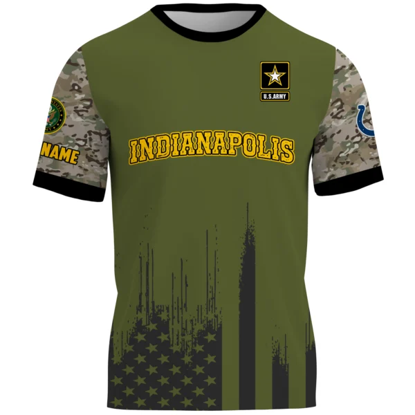 Indianapolis Colts x U.S. Army 250th Celebration Night Game 3D T-Shirt Limited 2026 Custom Your Name