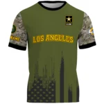 Los Angeles Rams x U.S. Army 250th Celebration Night Game 3D T-Shirt Limited 2026 Custom Your Name