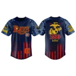 Tampa Bay Rays x USMC 250th Anniversay 3D Baseball Jersey Limited 2026 Custom Name & Number