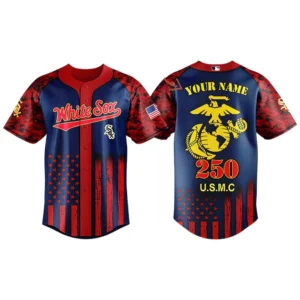 Chicago White Sox x USMC 250th Birthday 3D Baseball Jersey Limited 2026 Custom Your Name