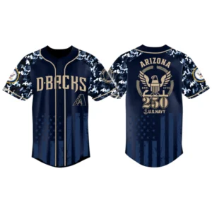 Arizona Diamondbacks x US Navy 250th Birthday 3D Baseball Jersey Limited 2026