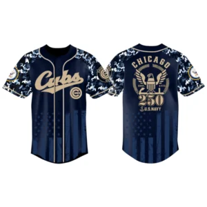 Chicago Cubs x US Navy 250th Birthday 3D Baseball Jersey Limited 2026